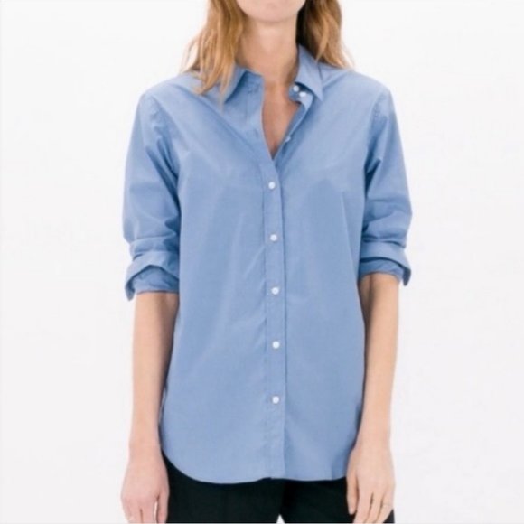 Everlane Tops - Everlane Relaxed Poplin Button Up Shirt Size 8